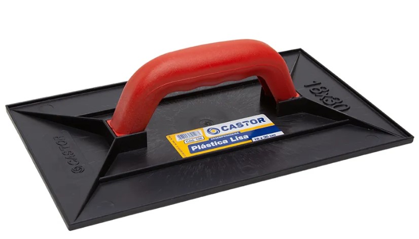 DESEMPENADEIRA PVC LISA 18 CM X 30 CM PRETA (126)  - CASTOR