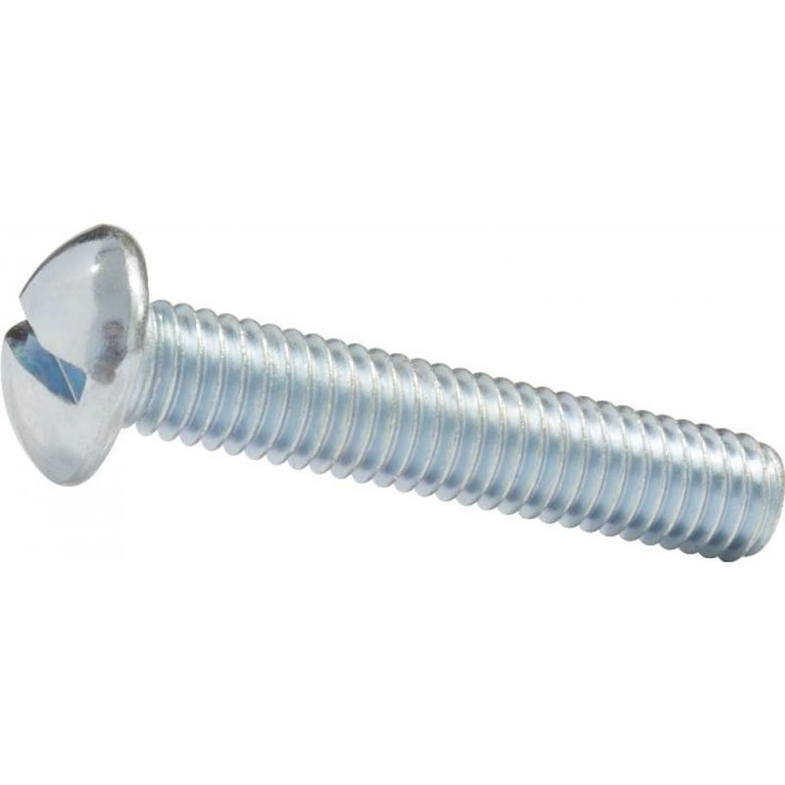 PARAFUSO ROSCA MAQUINA REDONDO FS ZINCADO  (1/4X1) 200 PCS  - NEW FIX