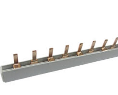 BARRAMENTO PARA DISJUNTOR DIN 12 PINOS 2 POLOS 22,5 CM (29263) - LUKMA