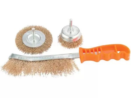 JOGO ESCOVA ACO 3 PCS PEQUENO CABO PLASTICO (BLISTER) MTX (744849) - MF