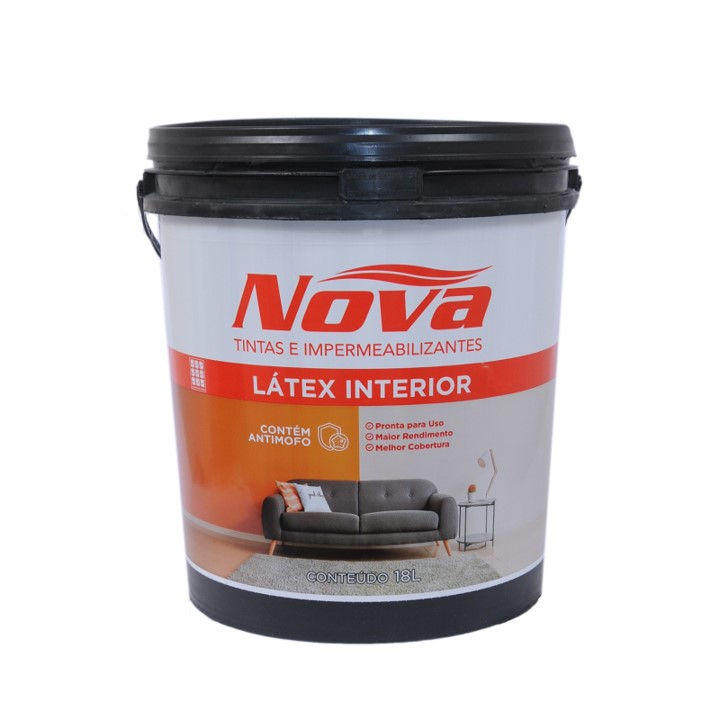 LATEX ACRILICO BRANCO 3,6 L INTERIOR GALAO - NOVA TINTAS