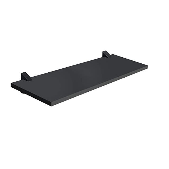 PRATELEIRA C/ SUPORTE PVC 20 CM X 100CM PRETA (08857.040).- PRAT K