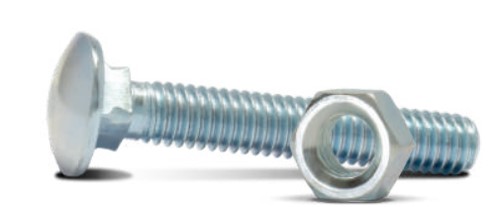 PARAFUSO FRANCES ZINCADO C/ PORCA 5/16 X 30  - 100 PCS - NEW FIX
