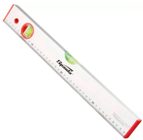 NIVEL ALUMINIO, 60 CM, 2 BOLHAS, ESCALA GRADUADA SPARTA (3510655) - MF