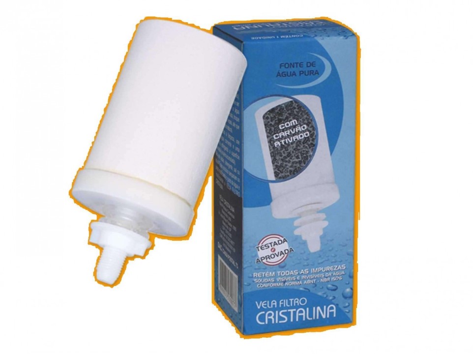 VELA FILTRO BARRO V6/140 CARVÃO ATIVADO - CRISTALINA