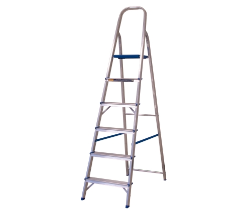 ESCADA ALUMINIO 6 DEGRAUS CAPACIDADE 120 K - ALUMASA