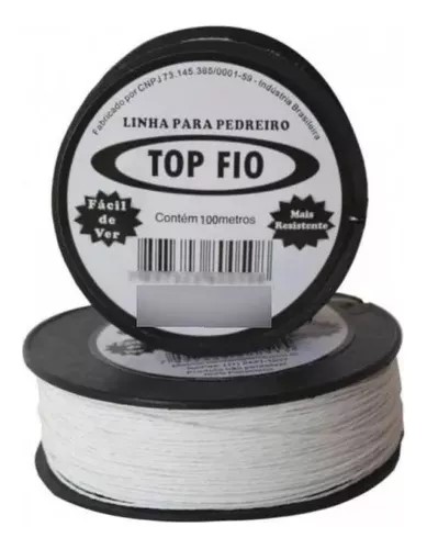 LINHA PEDREIRO TORCIDA 50 M 12 PCS - TOP FIO