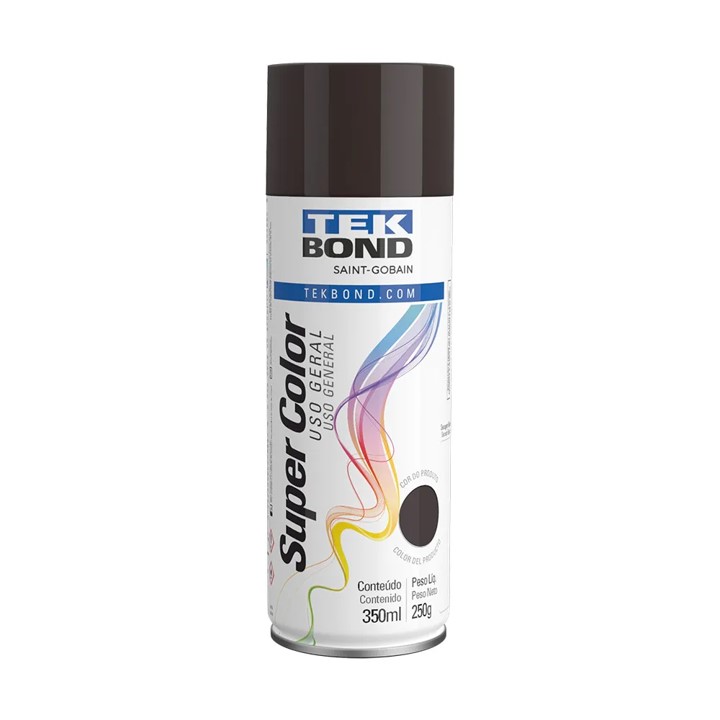 TINTA SPRAY USO GERAL MARRON 350 ML - TEK BOND