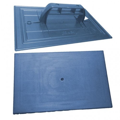 DESEMPENADEIRA PVC LISA 22 CM X 34 CM AZUL (3123) - INJEREST