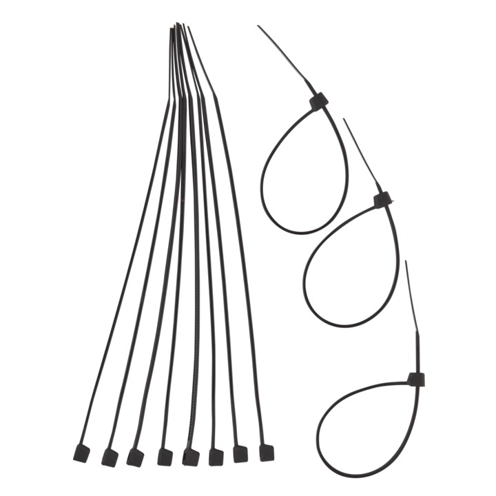 ABRACADEIRA NYLON 2,5 X 150 MM C/ 100 PCS PRETA - EDA