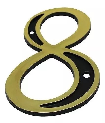 NUMERO RESIDENCIAL PVC 8 (28-1074)- ANNLUX