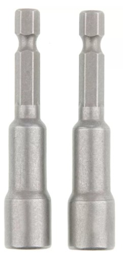 SOQUETE MAGNETICO P/ AUTO ATARRAXANTE E PARAFUSADEIRA ENCAIXE 1/4 D07 MM- L45 MM 2 PCS BLISTER MTX - MF