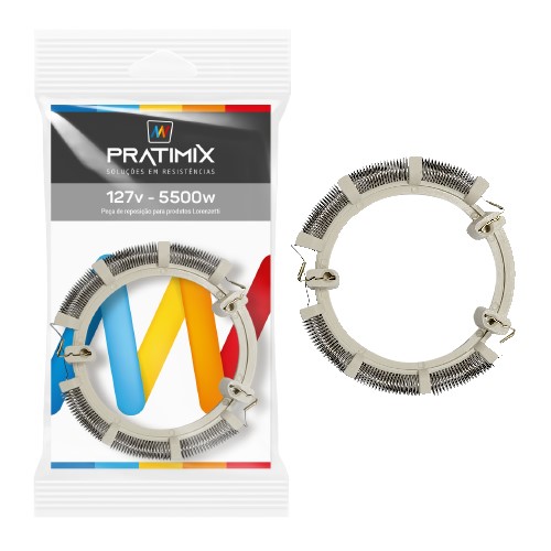 RESISTÊNCIA BELLA DUCHA 4TEMP 220V 6800W - TIPO L COM SUPORTE (LBS0268) -PRATIMIX