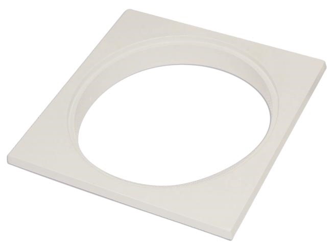 PORTA GRELHA QUADRADA 100 MM BRANCA (4112) - INJEREST