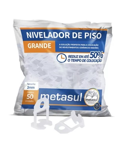 ESPACADOR PISO 1,5 MM C/ 50 PCS GRANDE (10843104) - METASUL