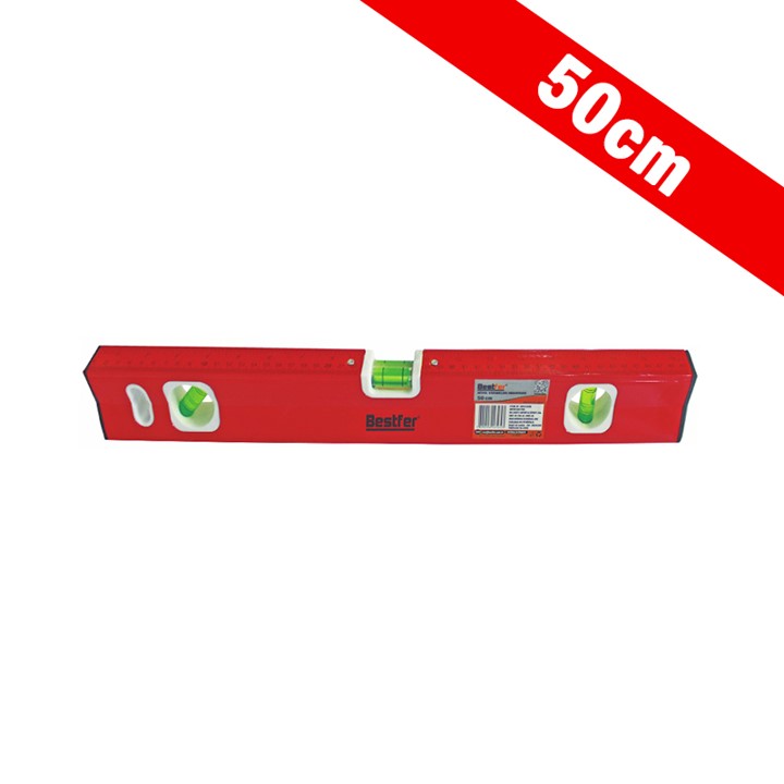 NIVEL ALUMINIO 50 CM MAGNETICO (BFH1430) -BESTFER