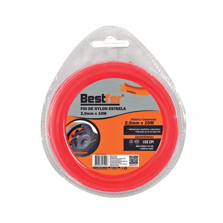 FIO DE NYLON ESTRELA 2,0 MM X 10 M (BFH1767) -BESTFER