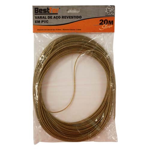 VARAL ACO REVESTIDO 20 M SLIM (BFH2621) -BESTFER