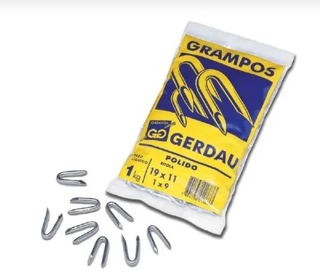 GRAMPO CERCA POLIDO 19 MM X 11 MM (1 K ) -GERDAU