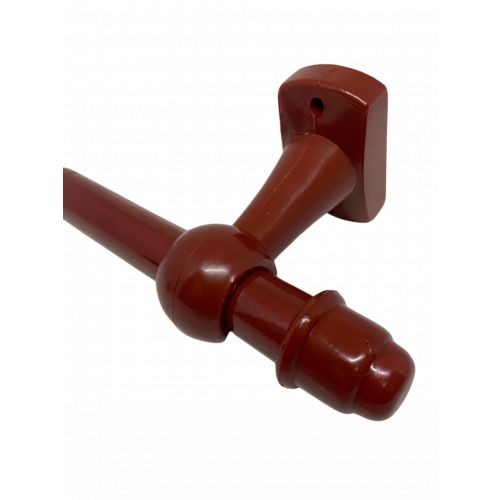 KIT VARAO CORTINA 3,0 METRO MOGNO ESPESSURA 19 MM(3000-MOG) - JMF