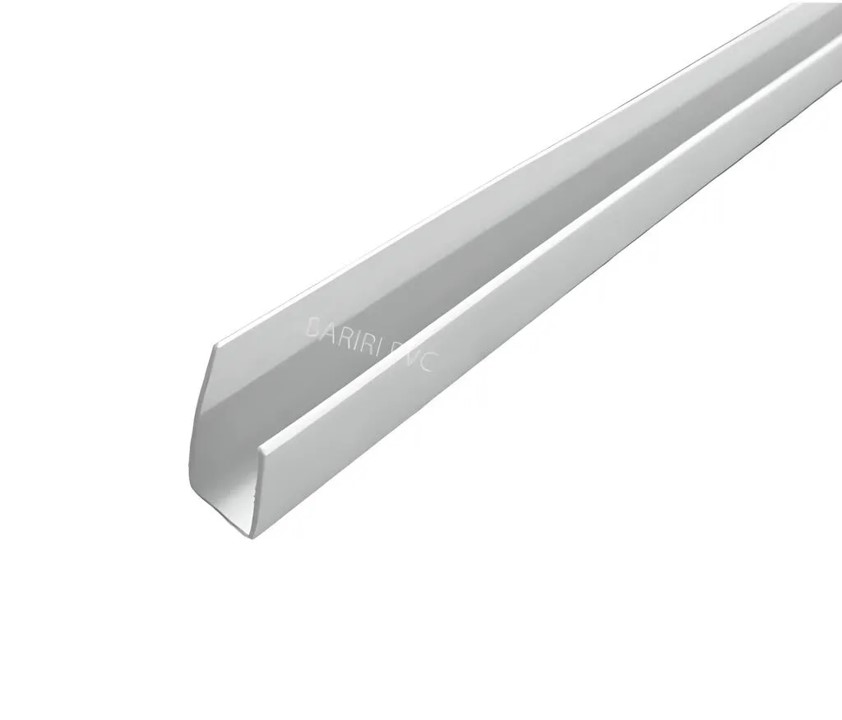 RODA FORRO PVC TIPO U 6,00 M BRANCO - BARIRI PVC
