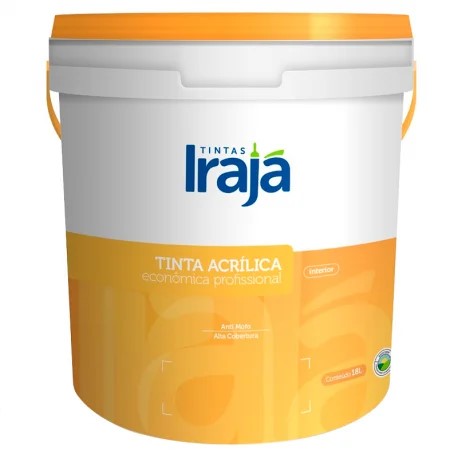 LATEX ACRILICO BRANCO 18 L INTERIOR BALDE PROFISSIONAL- IRAJA