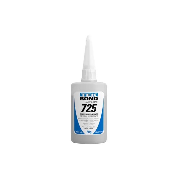 ADESIVO INSTANTANEO 725 20 G CX BICO ANTIENTUPIMENTO - TEK BOND