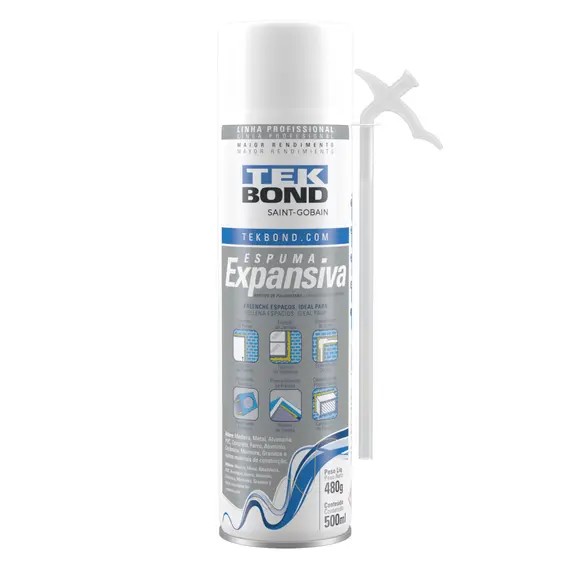 ESPUMA EXPANSIVA PU 480 G 500ML - TEK BOND