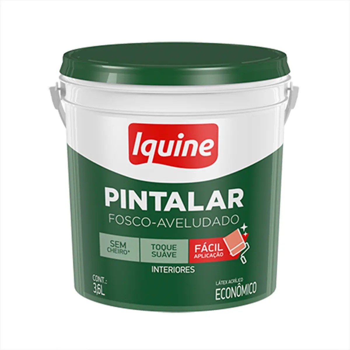 LATEX ACRILICO BRANCO NEVE 15 L BALDE (PINTALAR) - IQUINE