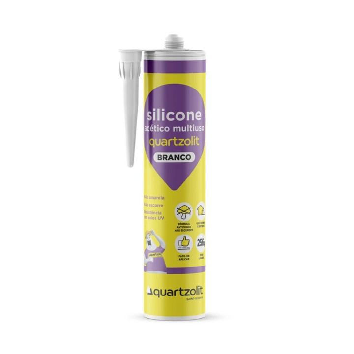 SILICONE 256 G BRANCO - QUARTZOLIT