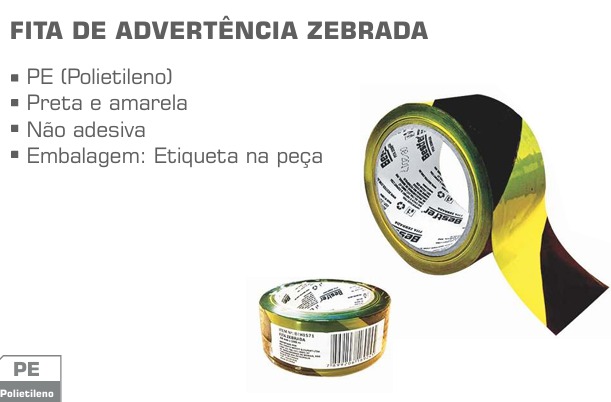 FITA ZEBRADA 48 MM X 100 M (BFH1571) - BESTFER
