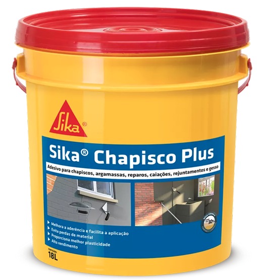 SIKA CHAPISCO PLUS BRANCO 18 L(427768) - SIKA