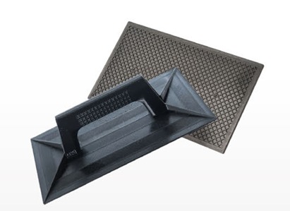DESEMPENADEIRA PVC CORRUGADA 17 CM X 30 CM PRETA (29110) - MAX