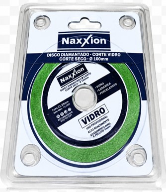 DISCO CORTE DIAMANTADO VIDRO ECO 100 MM X 22 MM  - NAXXION
