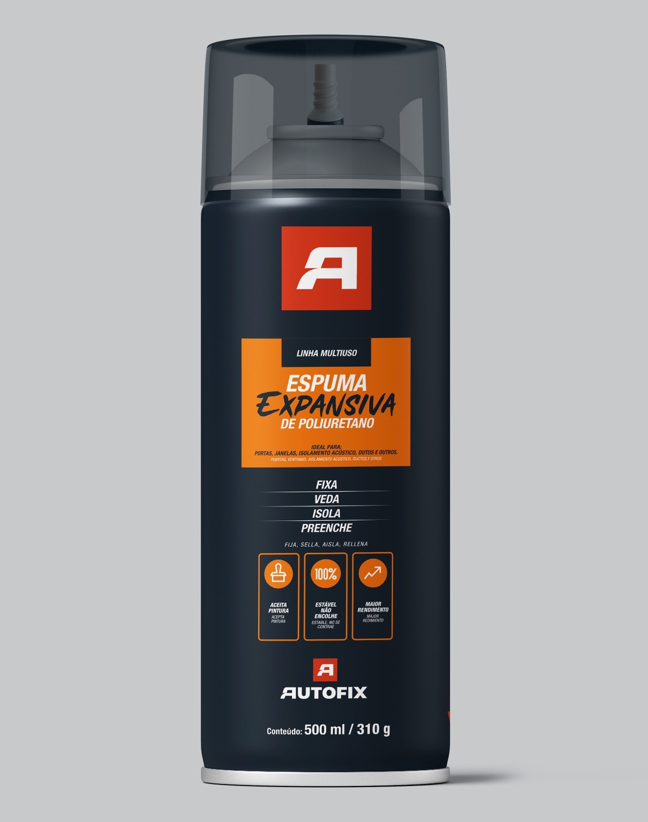 ESPUMA EXPANSIVA PU 310 G 500ML - AUTOFIX