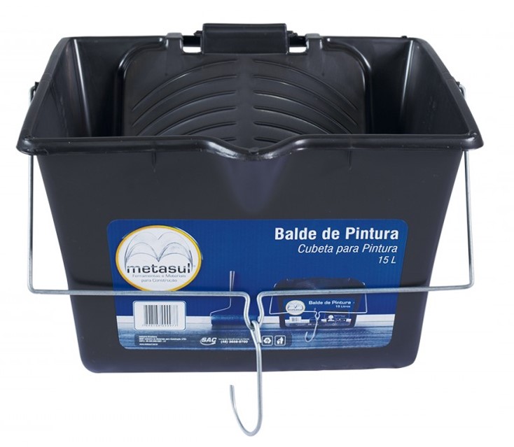 BALDE PINTURA 15 L 38 CM X 38 CM X 26 CM (12501017) - METASUL